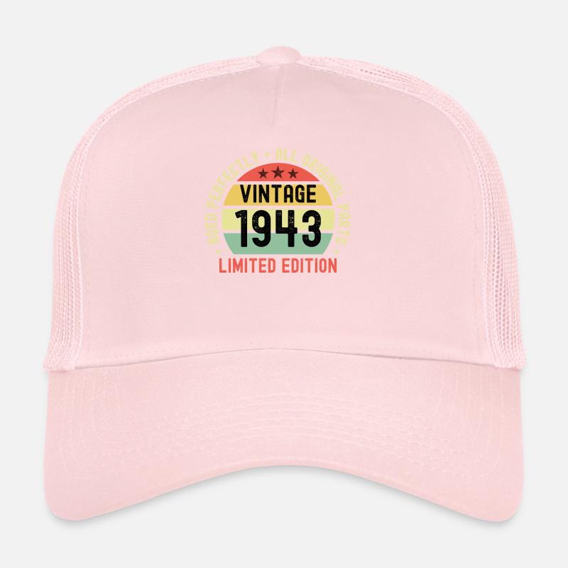 80e anniversaire millésime 1943 Casquette trucker 