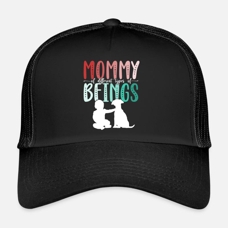 Maman de différents types de cadeaux de chien de fête des mères Casquette trucker 