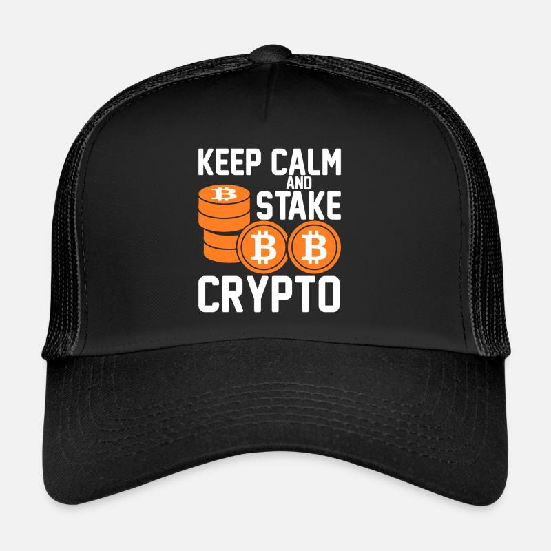 Stay calm and bet on crypto Trucker Cap