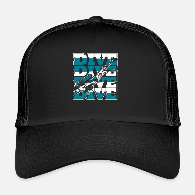 Dive Diving Mask Diving Fins Goggles Trucker Cap