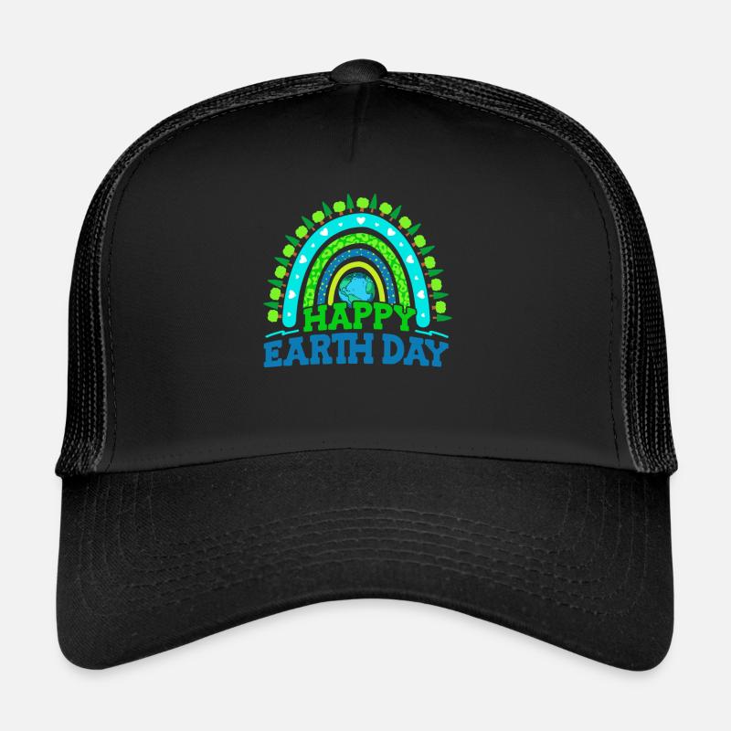 Fröhlicher Tag Der Erde Wald Bäume Trucker Cap