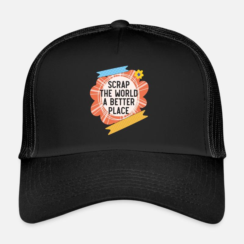 Scrap The World A Better Place Craft Scrap Booking Casquette trucker 