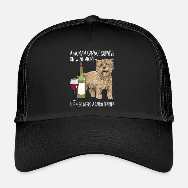 Cairn Terrier Chien Casquette trucker 