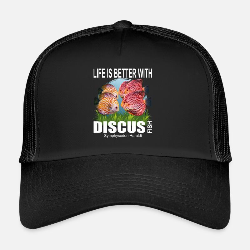 Aquarium Das Leben ist besser mit Diskusfische Trucker Cap