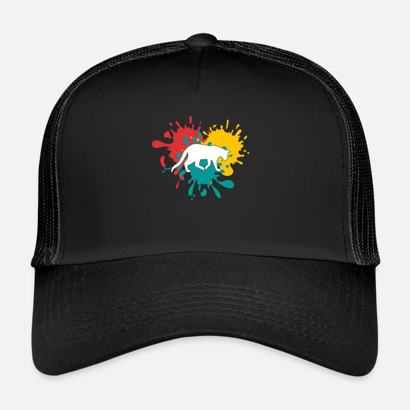 Katze - Trucker Cap - Schwarz/Schwarz