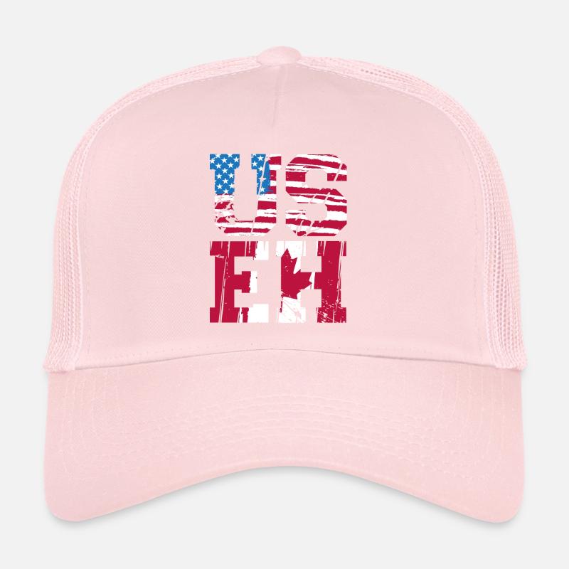 Happy Canada Day Canadian Canada Flag Maple Leaf Trucker Cap