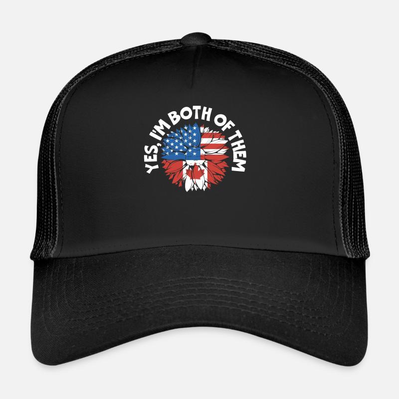 Happy Canada Day Canadian Canada Flag Maple Leaf Trucker Cap
