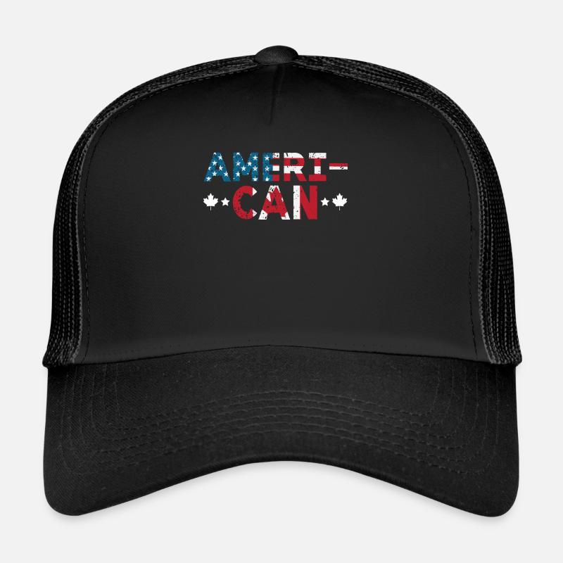 Happy Canada Day Canadian Canada Flag Maple Leaf Trucker Cap