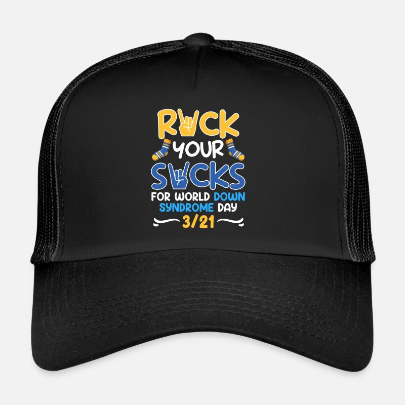 Sensibilisation Trisomie 21 Rock your Socks Casquette trucker 