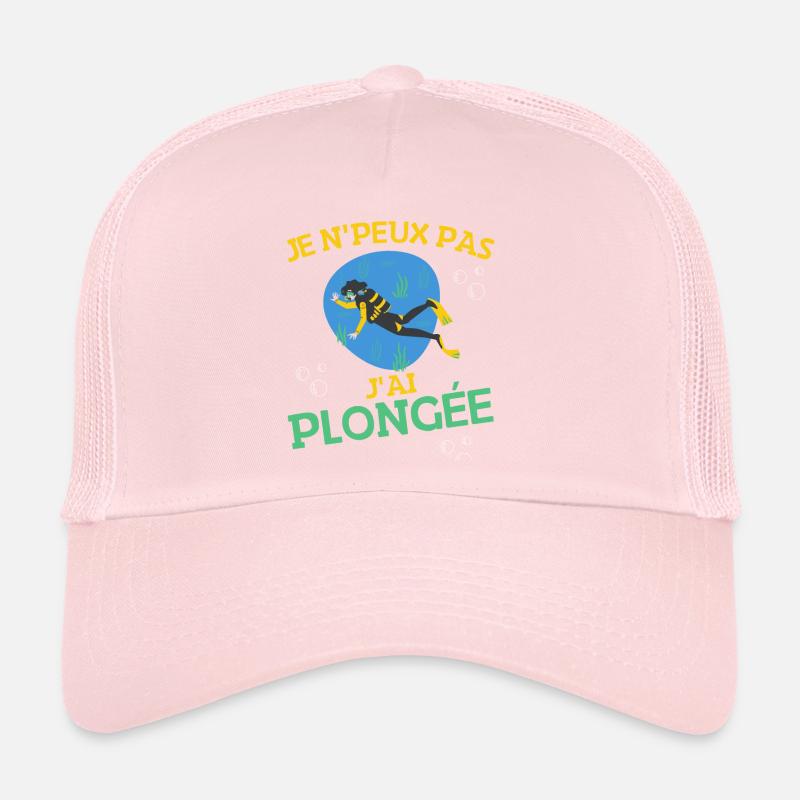 Je N'Peux Pas J'ai Plongée Cadeau Dessin Plongeur Casquette trucker 