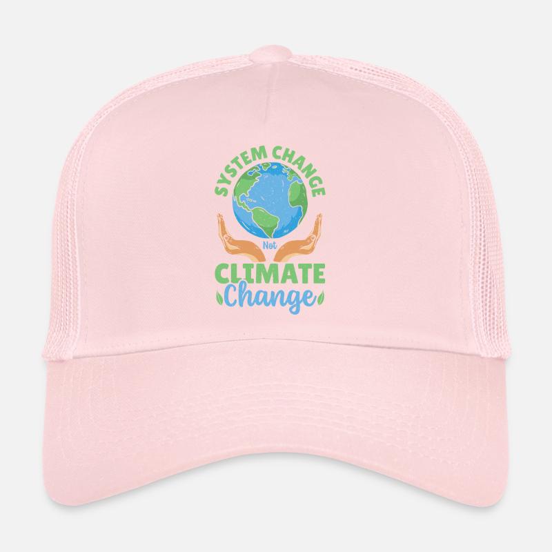 System Change Not Climate Change Global Warming Trucker Cap