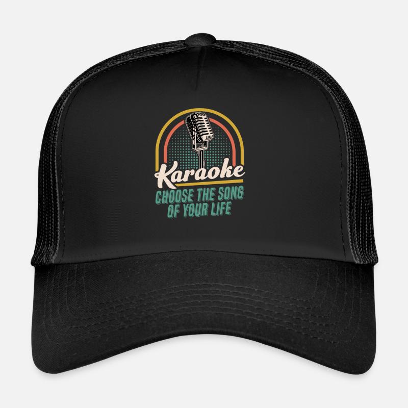Funny Karaoke Singing Singer Gift Idea Trucker Cap