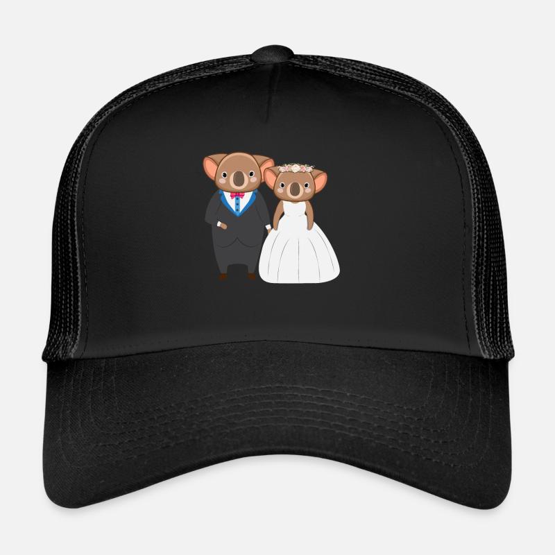 Wedding Anniversary Koala Lover Animal Koala Bear Trucker Cap
