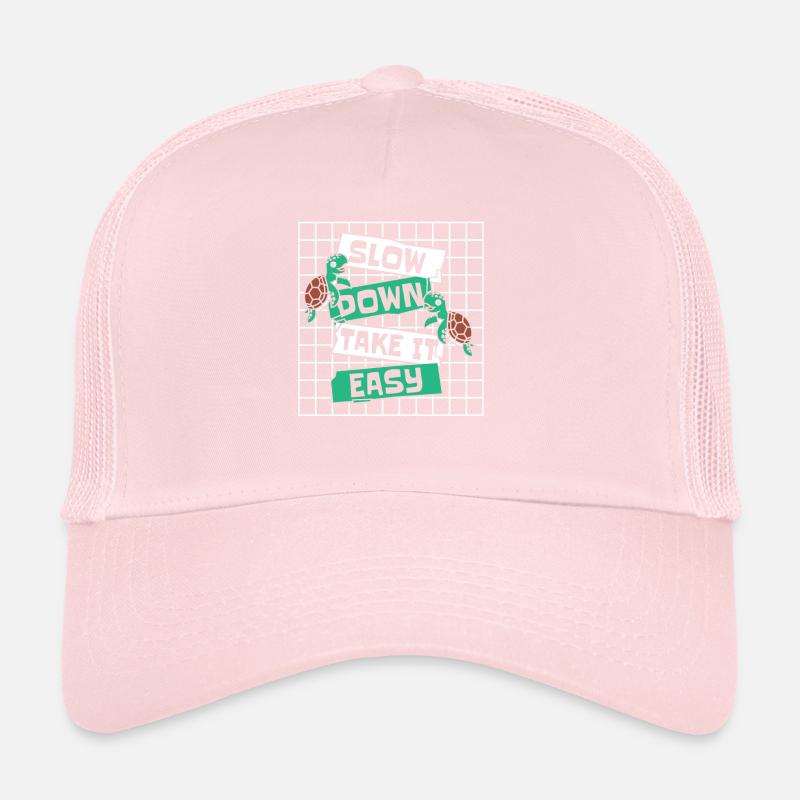 Slow Down Take It Easy Giant Tortoise Casquette trucker 