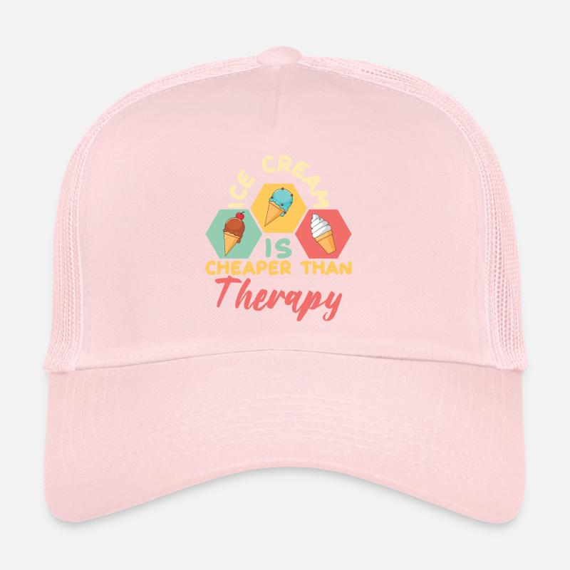 Crème glacée moins chère thérapie Eiscreme Eis Casquette trucker 
