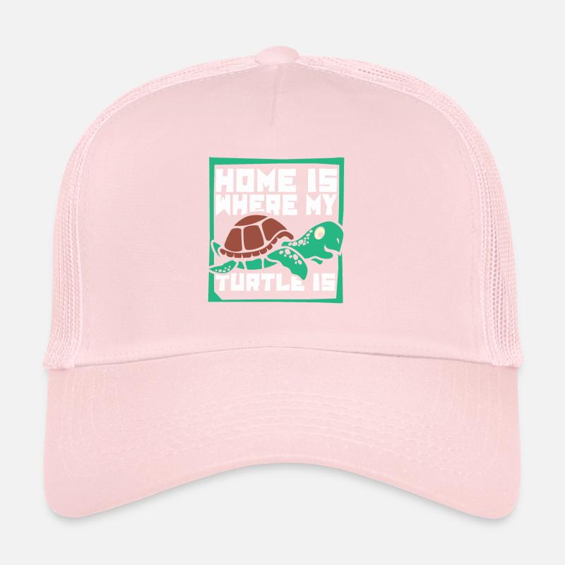 Home Is Where My Turtle Is Tortoise Trucker Cap