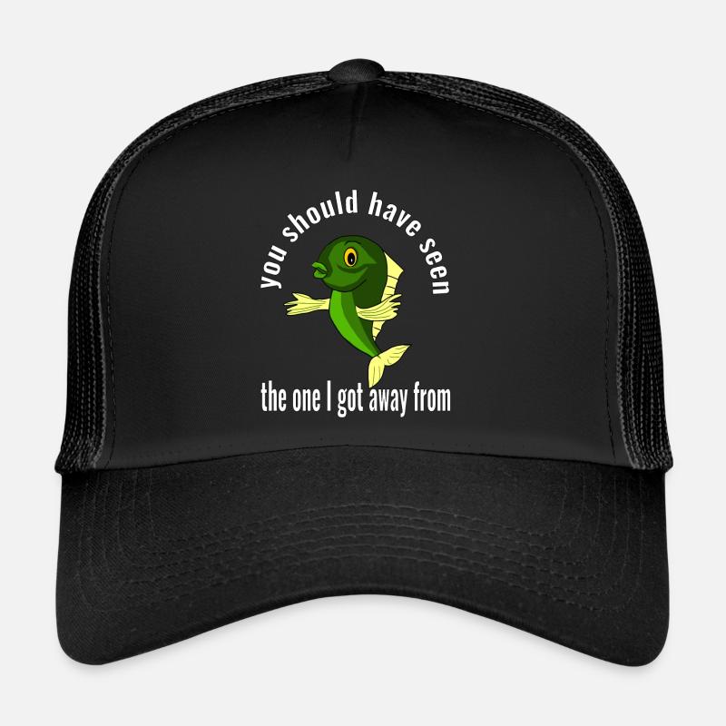 Poisson se vantant de celui dont je me suis éloigné Casquette trucker 