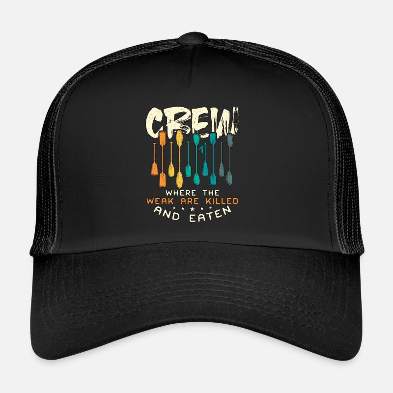 Rowing Crew Where The Weak Are Oarsmen Boat Rower Trucker Cap