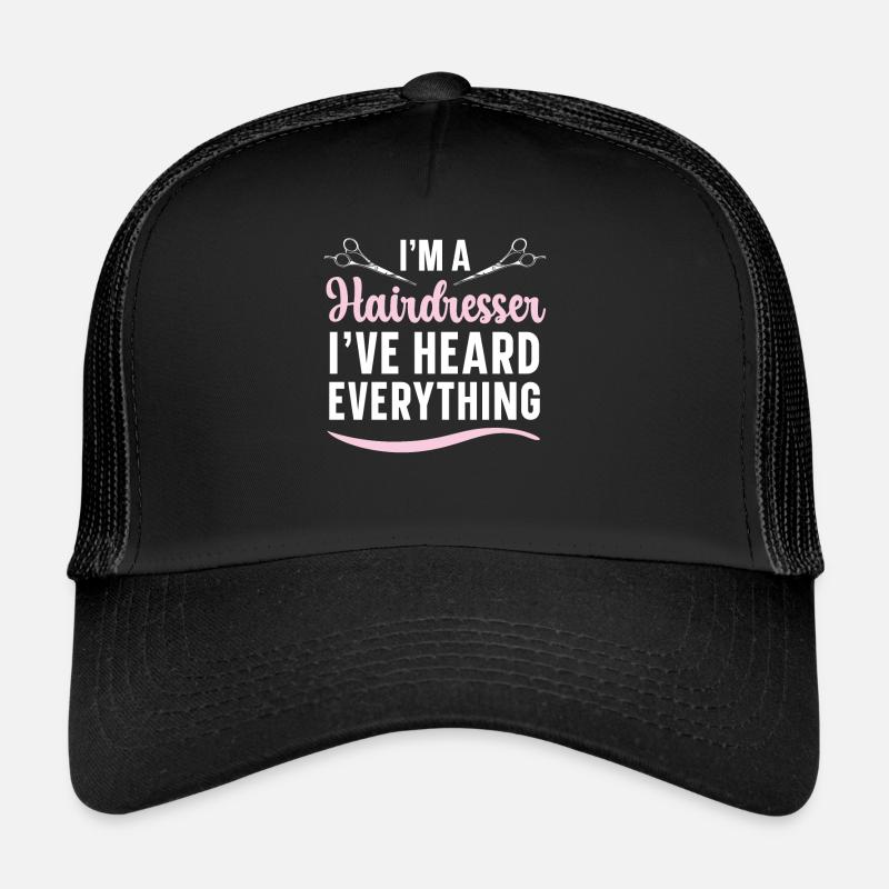 Je suis coiffeur J’ai tout entendu Barbier Casquette trucker 