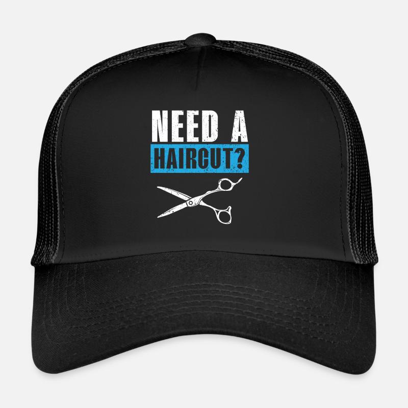 Besoin d’une coupe de cheveux Barbier Coiffeur Barbier Casquette trucker 