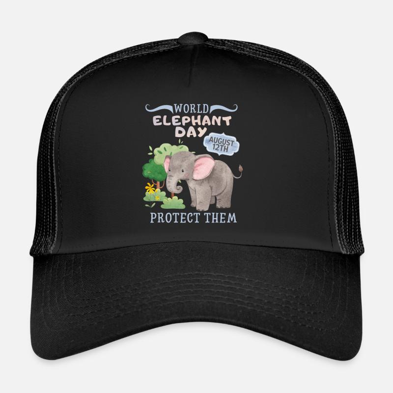 Sauvez les éléphants, Jour de l’éléphant, Éléphant Casquette trucker 