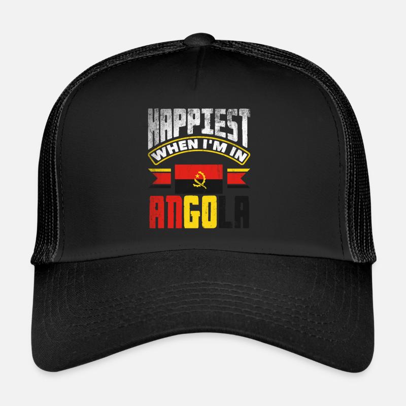 Angolanisch Angola Angolanische Flagge Zitat Trucker Cap