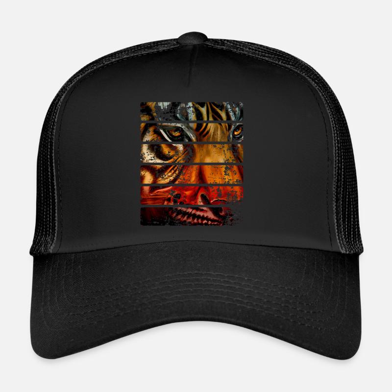 Tiger - Trucker Cap - Schwarz/Schwarz