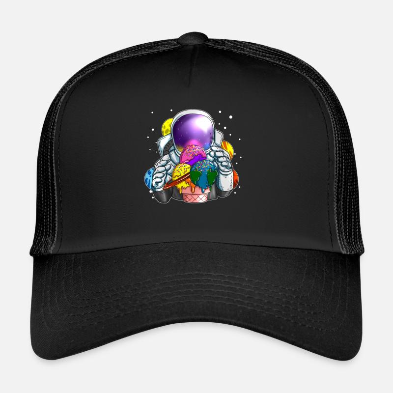 Astronauten Eiscreme Kosmonaut Eiskugeln Weltall Trucker Cap