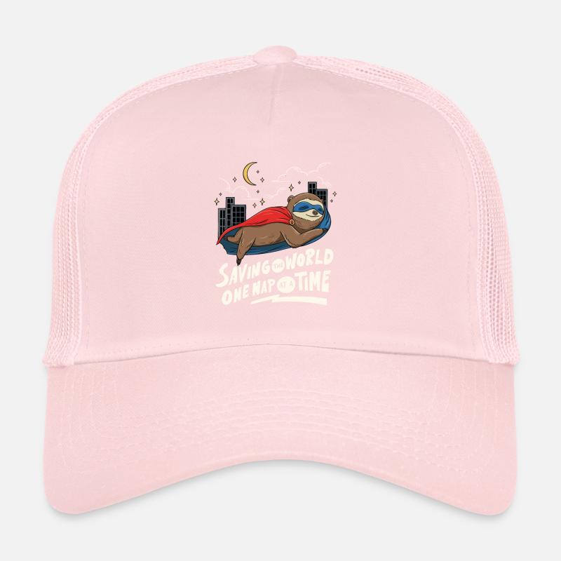 Conception de super-héros paresseux pour dormir Casquette trucker 