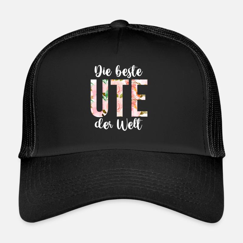 Ute - Trucker Cap - Schwarz/Schwarz