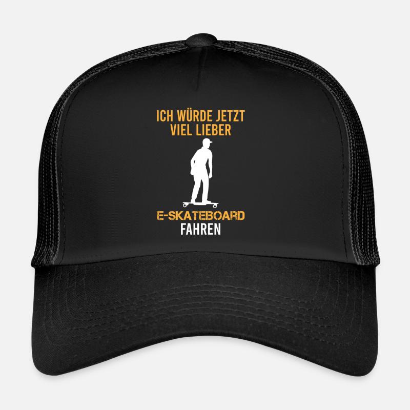 E-Skateboard Spruch Elektro-Skateboard Geschenk Trucker Cap