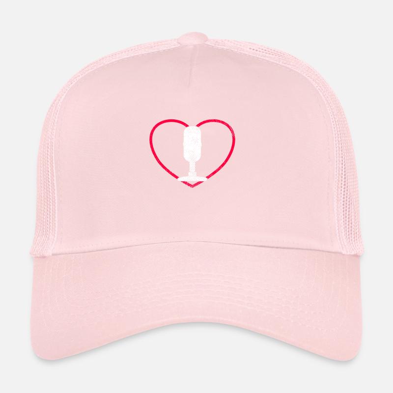 Microphone Podcast Love Heart Casquette trucker 