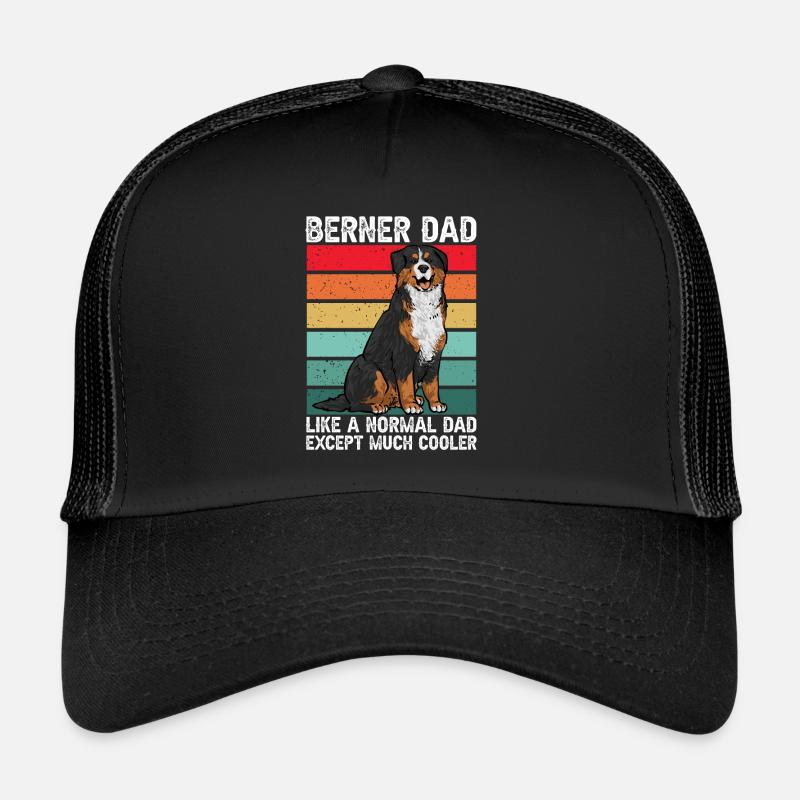 Berner Sennenhund - Trucker Cap - Schwarz/Schwarz