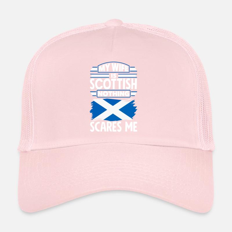 Écosse écossaise Citation du drapeau écossais Casquette trucker 