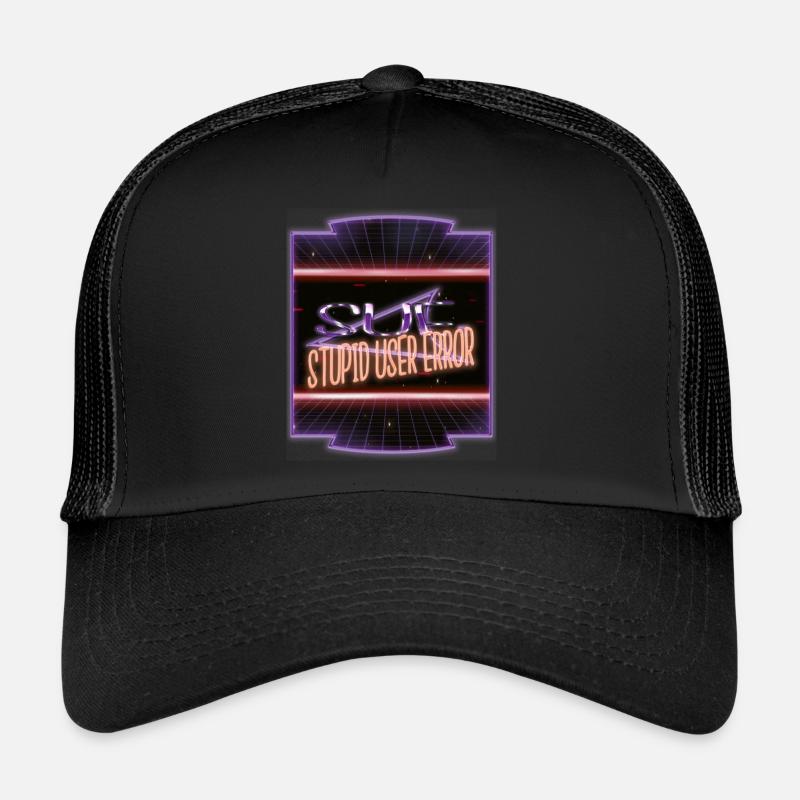 anonymous expect us bio hack funny hacking Trucker Cap