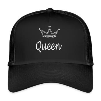 Idée cadeau de l’Altesse Reine Reine Monarque - Casquette trucker  - noir/noir - Devant