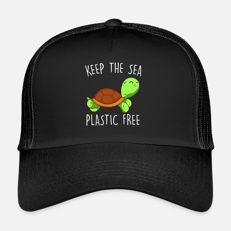 Save the Earth Keep the Sea Plastic free Trucker Cap