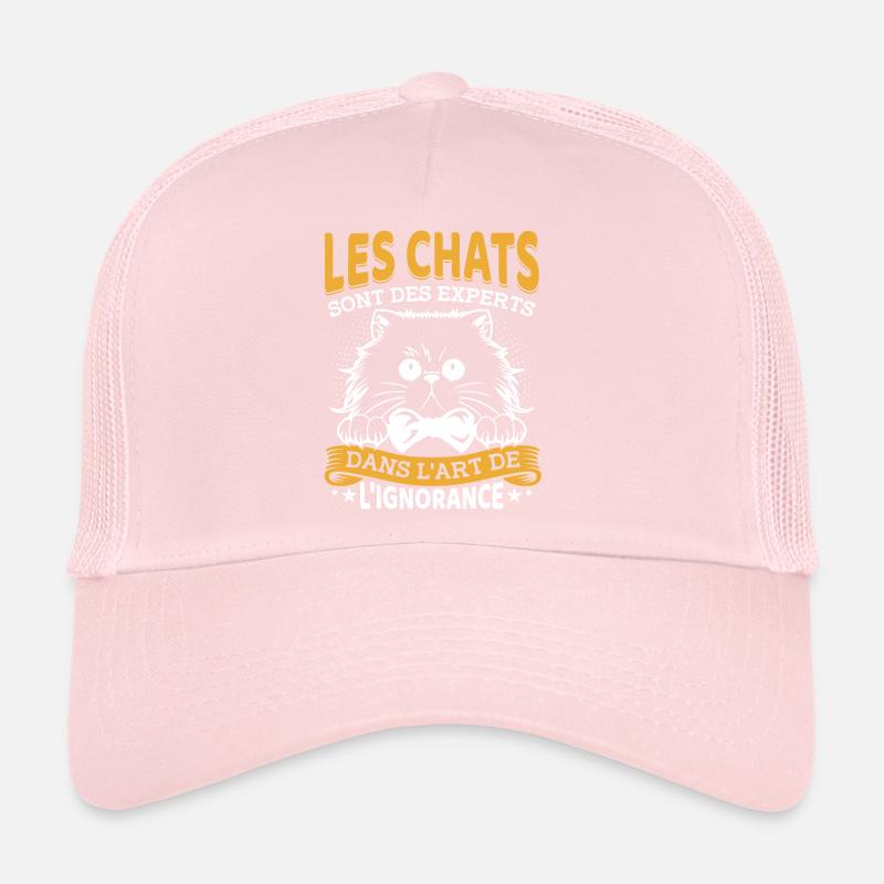 Les chats sont des experts dans lart de lignorance Casquette trucker 