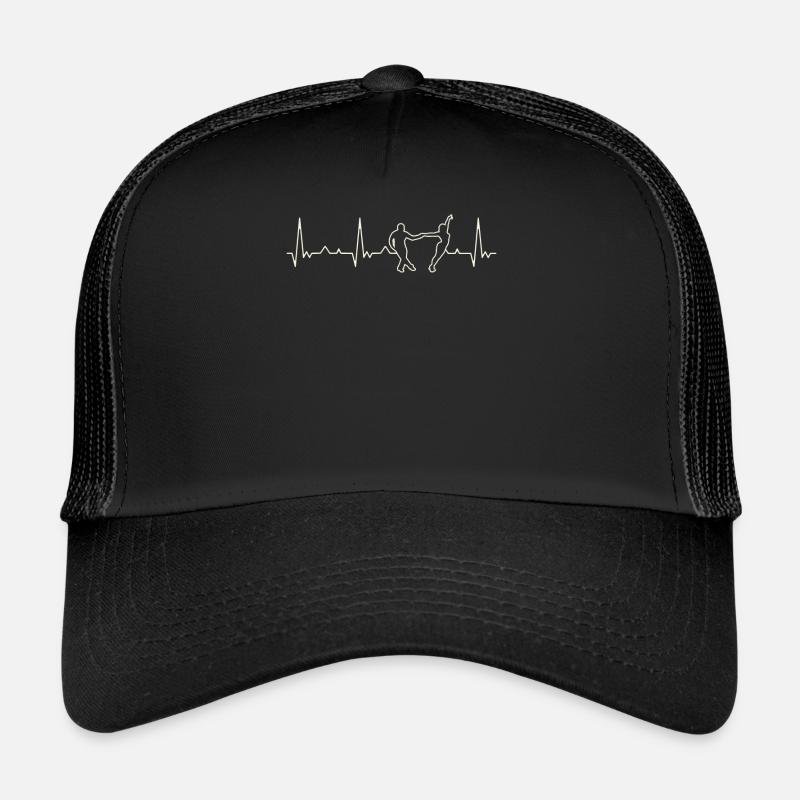 Pareja de baile. Corazón. Amor. Ekg. Legumbres. Casquette trucker 