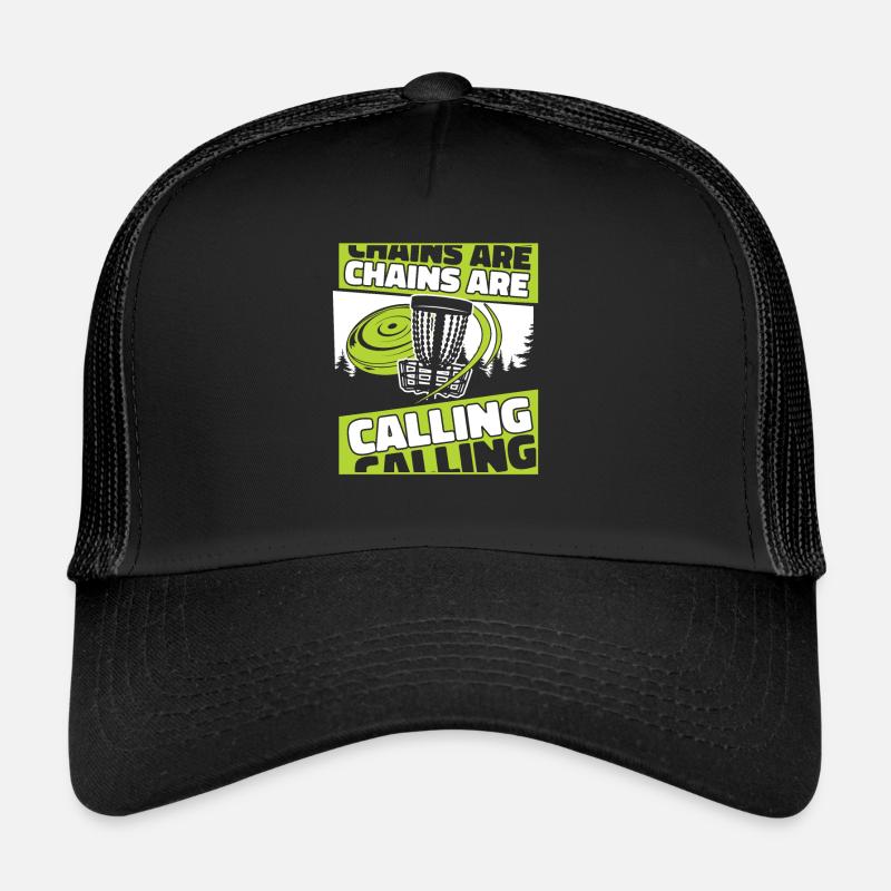 Les chaînes appellent Basket Disc Disc Golfer Casquette trucker 