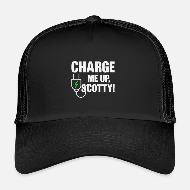 Véhicule électrique - Casquette trucker  - noir/noir