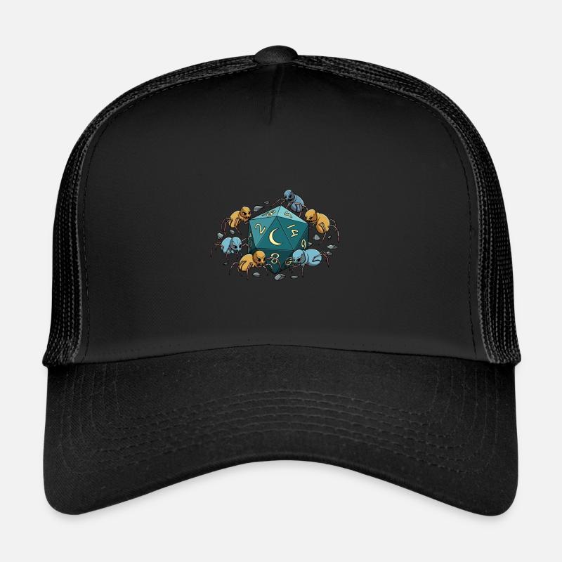 RPG Spider D20 Cube Design pour un RPG GAMER Casquette trucker 