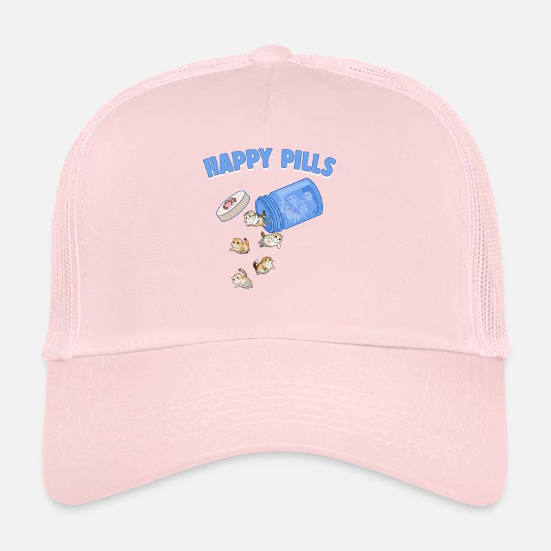 Happy Pills Scottish Fold Cat Drôle d’Amant Chaton Casquette trucker 