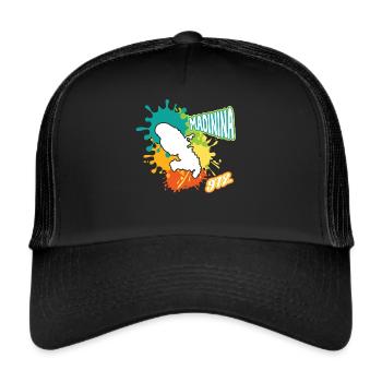 Belle Idee Cadeau Martinique Madinina 972 - Casquette trucker  - noir/noir - Devant