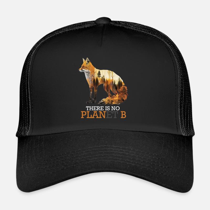 There is no Planet B gefährdete Tierarten - Trucker Cap - Schwarz/Schwarz