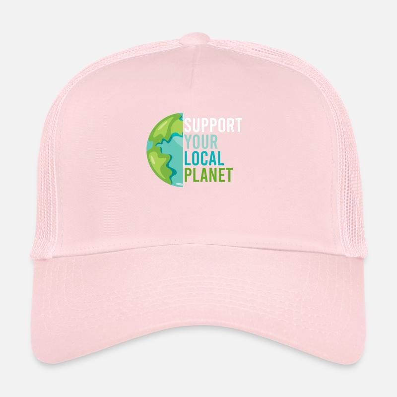 Soutenez Planet local Save the Earth Environment Casquette trucker 