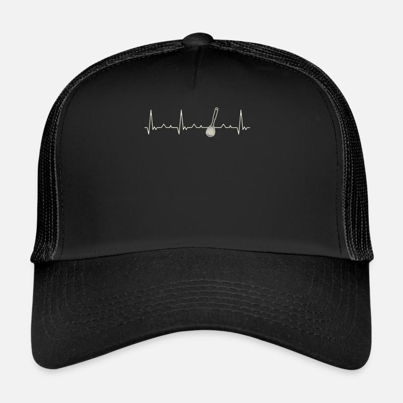 Batidor. Corazón. Amor. Ekg. Legumbres. Derrotar. Casquette trucker 