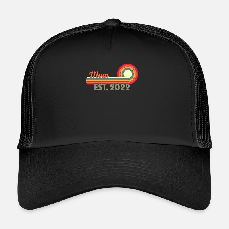 Maman est. 2022 Rétro mère future Casquette trucker 