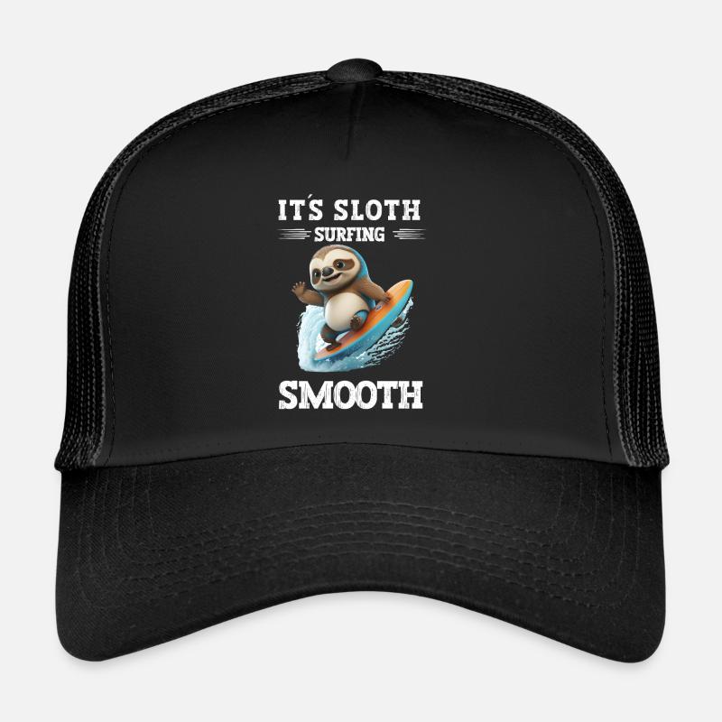 I'm enough I'm going surfing Windsurfer saying - Trucker Cap - black/black