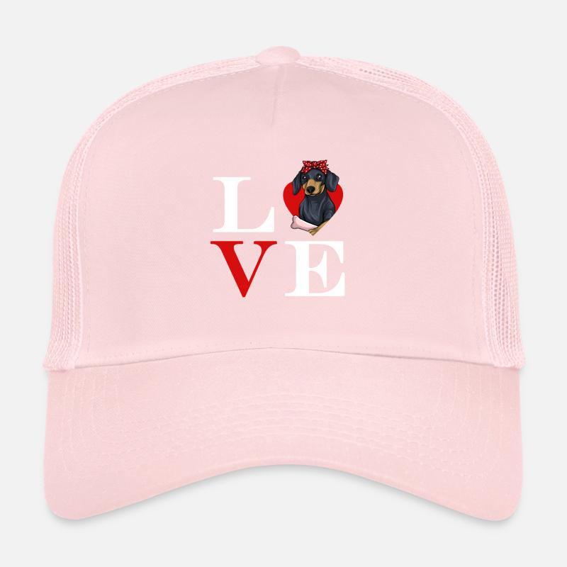 Dachshund Gift Dixie Viennese Doxie Dachshund Trucker Cap